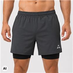 Къси панталони Runner 2в1 GRAPHITE
