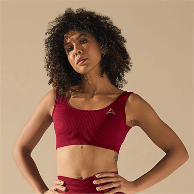Allwear БЕЗШЕВЕН СПОРТЕН ТОП BURGUNDY