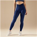Bezszwowe legginsy BASIC V-WAIST MIDNIGHT BLUE (1 szt.)