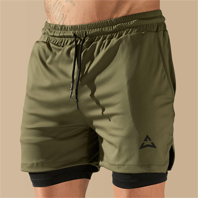 Allwear ШОРТИ 2 в 1 OLIVE