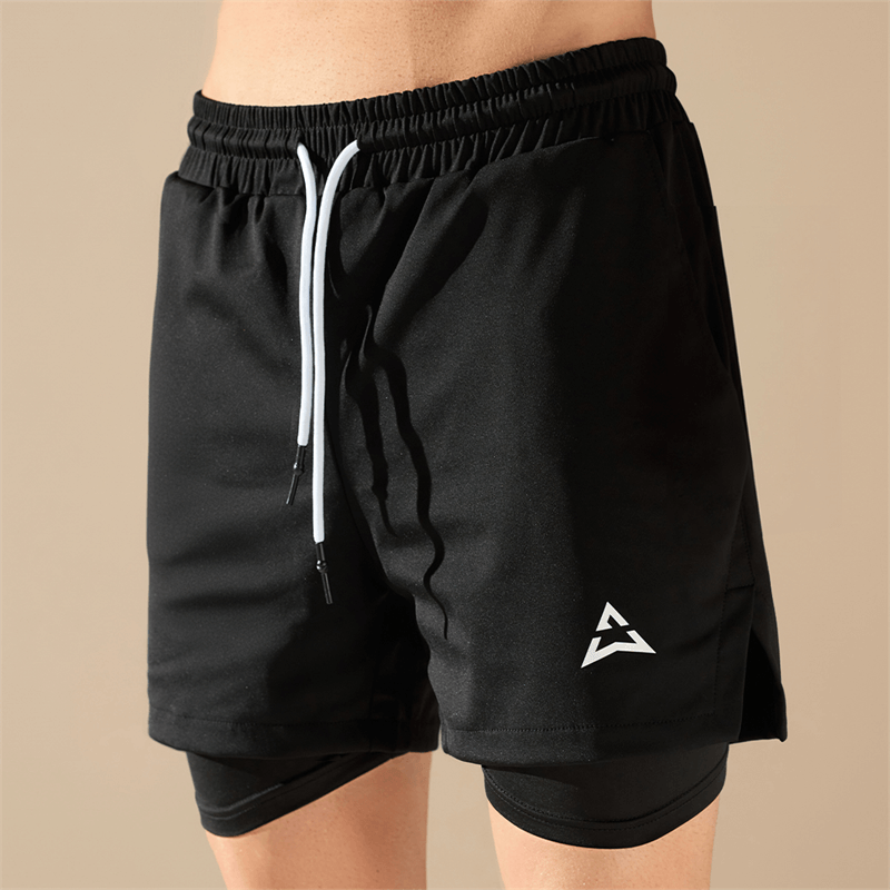Allwear ШОРТИ 2 в 1 BLACK