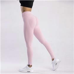 Seamless Leggings Push UP Pink