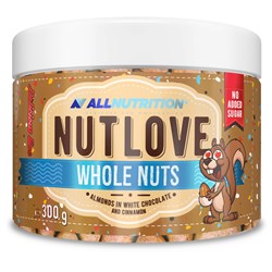 Nutlove Wholenut - Бадеми в бял шоколад с канела