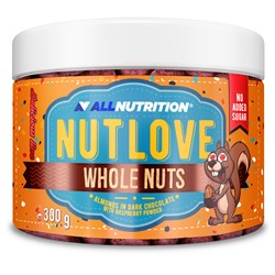 NUTLOVE WHOLENUTS – Бадеми в тъмен шоколад, поръсени с малини