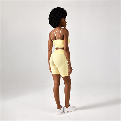 Allwear Къс Клин Push Up V Back Butter Yellow