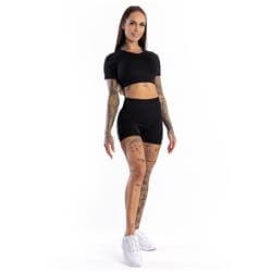 Seamless Shorts Push UP Black 05
