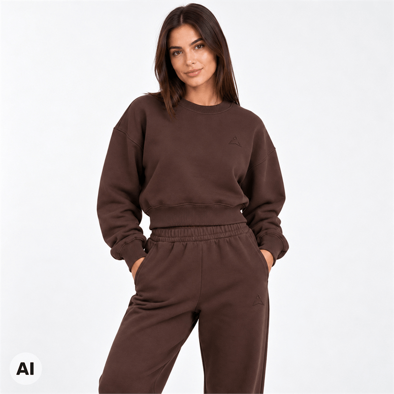 Allwear Дамска блуза Cozy Club Brown