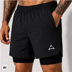 Къси панталони Runner 2в1 BLACK